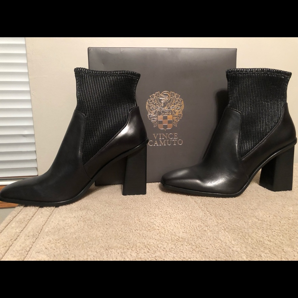 NIB black booties
